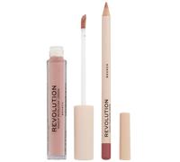 Set Makeup Revolution: Rossetto Liquido Makeup Revolution Brunch 3 ml + Matita Labbra Precisione Makeup Revolution Brunch 1 g