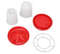 Set Mangiatoia e Abbeveratoio per Polli, Mangiatoia per Acqua per Polli Kit Iniziale per Polli Mangiatoia per Pulcini Alimentazione e Abbeveraggio Automatico Combo Mangiatoia e