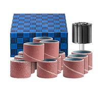 Pferd 42298003 Set di bussole per smerigliatura 13 pezzi corindone Ø 22x20 mm A60, 80, 150, 240 con gambo di supporto Ø 6 mm