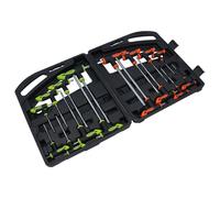 Set manico a T cacciavite Alan Allan esagonale e stella (Torx e Allen) 16 pez...