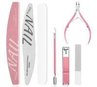 Set manicure donna Kit unghie per donne Kit di file unghie Strumenti per manicure Pinza per Cuticole, Kit di cura delle unghie, Cuticole Trimmer Pusher Tagliaunghie Cuticole Set con Caso