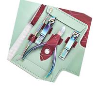 Set manicure Set di pinze per unghie Set 4 pezzi in acciaio inossidabile Pedicure Set Tagliacuticole con spingi cuticole Kit per la cura delle unghie