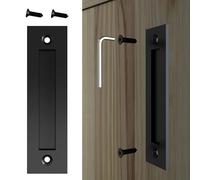 Set Maniglia Acciaio 8-3/5 \'\' Accessori Granaio Porta Nero Hardware Kit Di