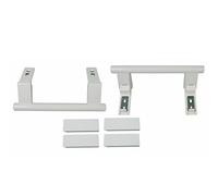 Set Maniglia Compatibile Con Liebherr 9096036 Bianco Forma Asta per Frigorifero