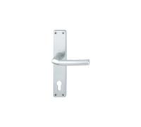 Hoppe Maniglia Birmingham - su piastra lunga cilindro a profilo distanza 88 mm, per porte dello spessore di 30 - 49 mm, argento anodizzato, 1 pezzi, 2640124