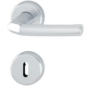 Maniglia Hoppe Birmingham con rosette BB colorato Bart, argento anodizzato, 3067286