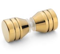 Set Maniglie Pomelli P 2 Doccia Oro Ricambio Brass B40
