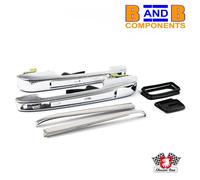 SET MANIGLIE PORTE CROMATE POSTERIORI GOLF MK1 HATCHBACK MK2 A2148