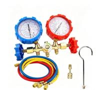 Set Manometri AC Doppia Scala per R134a R404a Auto per casa Set | scala lettura precisa, alta e bassa pressione, per ideale ricarica e diagnosi, compatibile R134a R404a