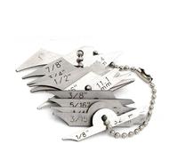 Set manometri raggio catena 10 pezzi calibro saldatura filetto 3 2 a 25 4 mm 18