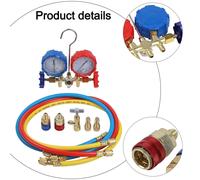 Set Manometro Collettore Diagnostico AC Comodo e Portatile per Meccanica Auto