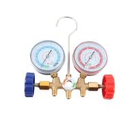 Set Manometro per Collettore A/C, Strumenti per il Condizionamento Dell'aria Refrigerante Set Manometro per Collettore Diagnostico AC con Kit Tubo e Gancio