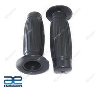 Set Manopole Manubrio 7/8'' Nero per BSA A65 Norton Commando Triumph T140 Tiger