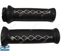 Set impugnatura manubrio nero per Royal Enfield GT Interceptor Super Meteor 6...