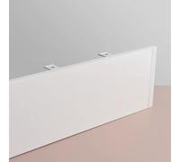 Set mantovana per porta scorrevole, 100% oscurante, in alluminio bianco, 14 cm di altezza e 2,1 m di lunghezza, ideale per la decorazione del soggiorno, elegante accento per la casa.