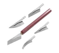 Set Manuale Per Modellismo - 4 Lame In Acciaio, Manuale Per Rossa, Utensile Di Precisione Per Modellismo, Bricolage, Finitura | Design Del Dente A Doppia Faccia Leggero E Por