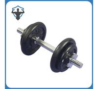 Set manubri 2 5 10 kg manubrio kit palestra peso pesi + ferma dischi gym