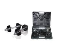 Set manubri coppia 15 Kg valigetta pesi Nero e Cromo VAL15DGN