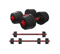 SET MANUBRI E DISCHI KIT PALESTRA 40KG PESI BILANCIERE MANUBRIO MANUBRI IL TOP