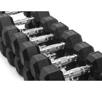 SET MANUBRI ESAGONALI GOMMATI DA 1-10KG