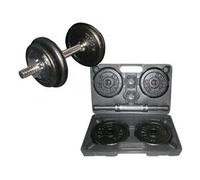 Toorx Kit Valigetta Pesi da 10 kg con manubrio pesistica in acciaio e ghisa 25mm