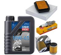 Set Manutenzione Olio 1L Filtro Aria Candela per Yamaha Yzf-R 125 Re 2008-13