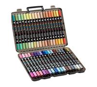 Set Marcatori Acrilici,Penna Pittura Ceramica a Doppia Punta | Materiali Artistici con Asciugatura Rapida, Inchiostro Impermeabile Resistenti allo Sbiadimento per Bambini e Decorazione Scarpe in