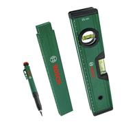 Set marcatura: livello a bolla 25 cm, metro pieghevole 2 m, pennarello fori p...