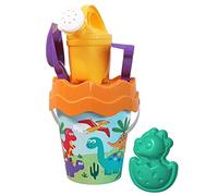 Set mare dinosauri con secchiello, annaffiatoio e altri accessori diam. 17 cm