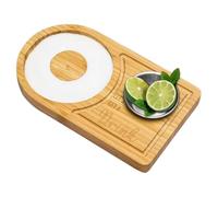 Set Margarita Salt Rimmer - Rimmer in bamb a 3 livelli, Rimming in vetro salato per feste da bar | Rimmer per sale Kamehame, include opzioni di rimming per sale e zucchero ideali, Rimmer per sale Mar