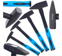 Set Martelli da Fabbro Professionali Manico Fibra di Vetro 200 400 600 1500 Gr