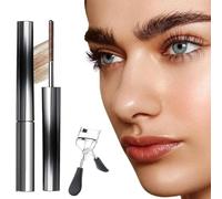Set Mascara Ultimate Length & Curl, Mascara Volumizzante E Allungante, Effetto Lifting 36 Ore, Formula Senza Grumi, 4D Silk Fiber A Lunga Tenuta, Adatto Agli Occhi Sensibili (Marrone)