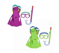 SET MASCHERA BOCCAGLIO PINNE SNORKELING FREESTYLE 7-14 ANNI PISCINA MARE 25019