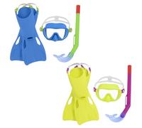 Set Maschera e Boccaglio pinne da Sub Antiappannamento Snorkeling Bambini 3-6