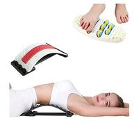 Set massaggiatore per trazione, collo, vita, schiena, piedi, correttore elastico per terapia magnetica, rilassa i muscoli e allevia il dolore (colore: set da 2 pezzi A1, dimensioni: vedi figura)