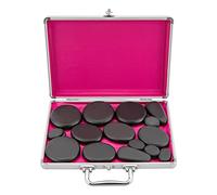 Set massaggio con pietre calde, set da 18 pezzi, con riscaldamento, hot stones per massaggio, rilassamento SPA 60-70 ℃