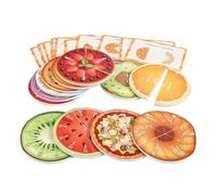 Set Master Di Matematica Magnetica STEM - Magneti Per Frazioni | Ordinamento Del Tema Della Frutta Giocattolo | Set Di Manipolatori Di Frazioni Magnetiche | Per La Scuola Elementare, Aula, Soggiorno,