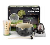 Set Matcha 7 pezzi Chasen Kusenaoshi ciotola Chashaku stand Matcha set cerimonia