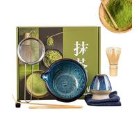 Set Matcha Giapponese - Frusta Da Tè Per La Schiuma - Utensili per Cerimonia del Tè per la Pratica di Rituali Mattutini, Preparazione alla Meditazione e per i Cercatori di Benessere