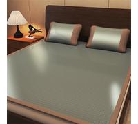 Set materasso estivo pieghevole in rattan e biancheria da letto traspirante per camera da letto e soggiorno sonnellini 180 x 200 cm ideale per il caldo comfort