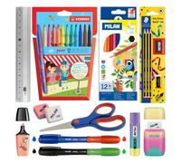 Set Materiale Scolastico Ecopack Blush Completo Staedtler Milan Stabilo