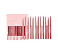 Set Matite Labbra da 12 Colori, Matita Labbra Opaca, Lip Combo Duratura e Impermeabile, Pennarello Labbra Altamente Pigmentato, Matite Labbra Set Ideale per Il Trucco