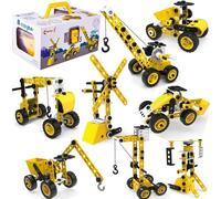 Set mattoncini MalPlay 8 in 1 | veicoli da costruzione | blocchi | con caccia...