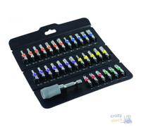 Set Maurer Plus Inserti Colorati Serie 31 Pezzi Porta Inserti Magnetico Mm 25