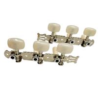 Set Meccaniche Chitarra Classica Cromate Nickel Bottone Perlato Viti Incluse