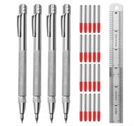 Set Metallo Alluminio Grip Zigrinato Precisione Set Metallo Alluminio(4 pens 20 needles)