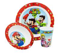 SET MICRO KIDS 3 PEZZI (argento, ciotola e bicchiere 260 ml) SUPER MARIO