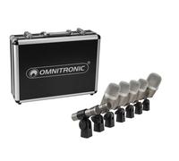 Set Microfoni per Batteria OMNITRONIC MIC 77-7LMH MK2 7 Pezzi con Supporti e Cus