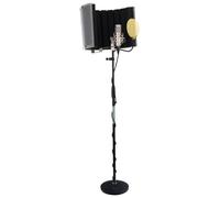 Set Microfono Condensatore Professionale Studio Registrazione Supporto Argento