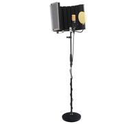 Set Microfono Condensatore Professionale Studio Registrazione Supporto Nero Oro